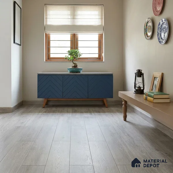 Hybrid HDF Real Wood Matte Surface Laminate Wood Floor AC5 Grade LF 00342 B Elegancia Twilight Whisper 48 x 8 inch (1216x197 mm) - 8 mm | 100% Water Proof | Anti Static and Stain Resistant | 0.5 mm V Groove | EIR Surface | Uniclic Installation | 48 Plank Variations