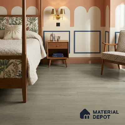 Hybrid HDF Real Wood Matte Surface Laminate Wood Floor AC5 Grade LF 00342 B Elegancia Twilight Whisper 48 x 8 inch (1216x197 mm) - 8 mm | 100% Water Proof | Anti Static and Stain Resistant | 0.5 mm V Groove | EIR Surface | Uniclic Installation | 48 Plank Variations