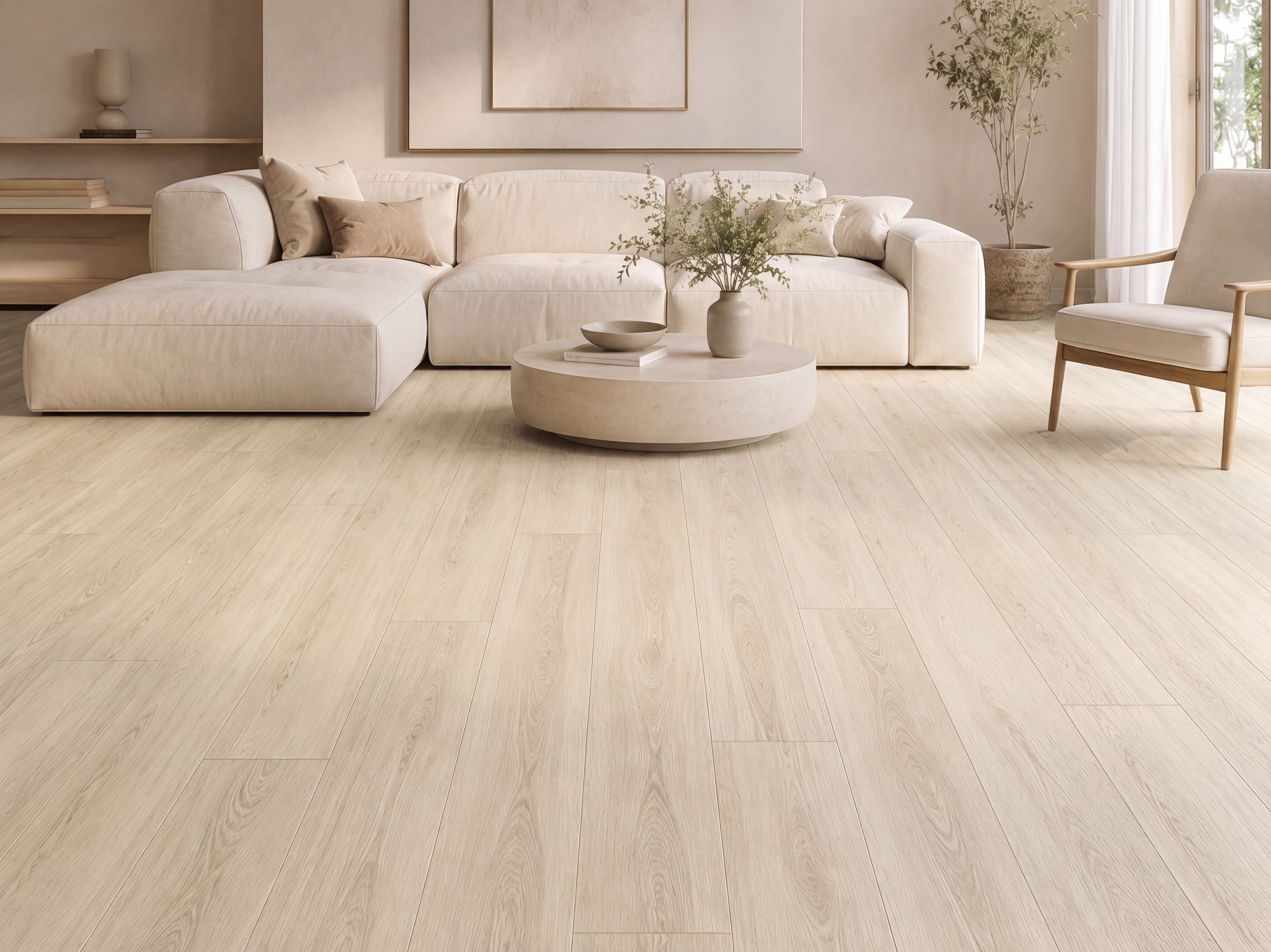 Hybrid HDF Silver Grey Laminate Wood Floor 73 x 9 inch - 10 mm | LF 00341 C | 25 Years Guarantee AC5 Grade | 100 Hours+ Water Proof | DIY 2G Click Locking Installation | Suitable For Living Room, Bedroom, Kitchen & Office | 36 Plank Variations
