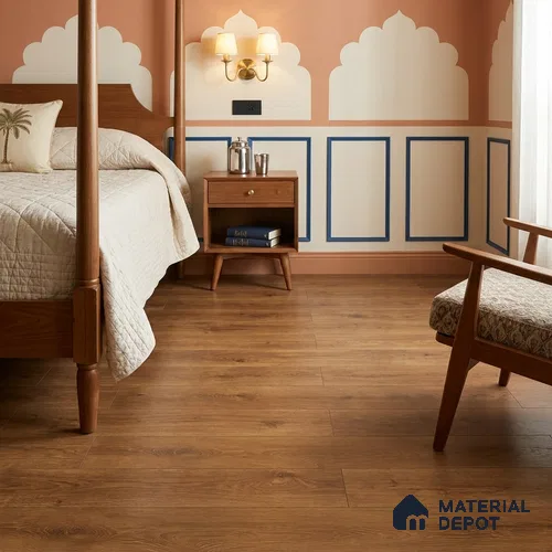 Hybrid HDF Espresso Walnut Laminate Wood Floor 73 x 9 inch - 10 mm | LF 00341 F | 25 Years Guarantee AC5 Grade | 100 Hours+ Water Proof | DIY 2G Click Locking Installation | Suitable For Living Room, Bedroom, Kitchen & Office | 36 Plank Variations