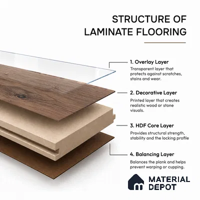 HDF Herringbone Real Wood Matte Surface Laminate Wood Floor AC5 Grade LF 00336 C Beaconia French Oak 19 x 4 inch (470x95 mm) - 12 mm | Aqua Protect 12 Hours Water Resistance | Anti Static and Stain Resistant | 0.5 mm V Groove | Real Wood Touch Surface | Uniclic Installation | 36 Plank Variations | 25 Years Warranty