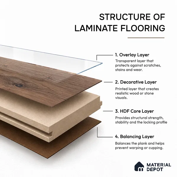 HDF Herringbone Real Wood Matte Surface Laminate Wood Floor AC5 Grade LF 00336 C Beaconia French Oak 19 x 4 inch (470x95 mm) - 12 mm | Aqua Protect 12 Hours Water Resistance | Anti Static and Stain Resistant | 0.5 mm V Groove | Real Wood Touch Surface | Uniclic Installation | 36 Plank Variations | 25 Years Warranty