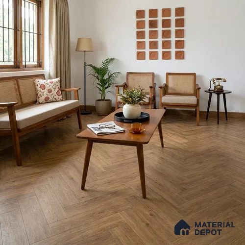 HDF Herringbone Real Wood Matte Surface Laminate Wood Floor AC5 Grade LF 00338 C Beaconia Stellar Negro 19 x 4 inch (470x95 mm) - 12 mm | Aqua Protect 12 Hours Water Resistance | Anti Static and Stain Resistant | 0.5 mm V Groove | Real Wood Touch Surface | Uniclic Installation | 36 Plank Variations | 20 Years Warranty