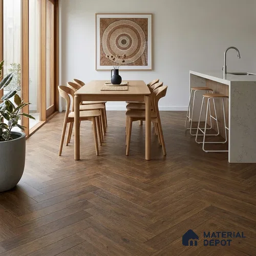 HDF Angel Jasper Laminate Wood Floor 19 x 4 inch - 12 mm | LF 00338 D | 20 Years Warranty AC5 Grade | 12 Hours+ Water Resistance | DIY Uniclic Installation | Suitable For Living Room, Bedroom & Office | 36 Plank Variations