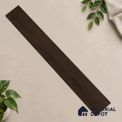 HDF Earthern Oak Laminate Wood Floor 19 x 4 inch - 12 mm | LF 00337 B | 25 Years Warranty AC5 Grade | 12 Hours+ Water Resistance | DIY Uniclic Installation | Suitable For Living Room, Bedroom & Office | 36 Plank Variations