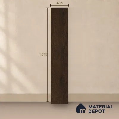 HDF Earthern Oak Laminate Wood Floor 19 x 4 inch - 12 mm | LF 00337 B | 25 Years Warranty AC5 Grade | 12 Hours+ Water Resistance | DIY Uniclic Installation | Suitable For Living Room, Bedroom & Office | 36 Plank Variations