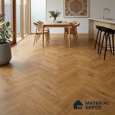 HDF Yorkshire Oak Laminate Wood Floor 19 x 4 inch - 12 mm | LF 00337 C | 25 Years Warranty AC5 Grade | 12 Hours+ Water Resistance | DIY Uniclic Installation | Suitable For Living Room, Bedroom & Office | 36 Plank Variations