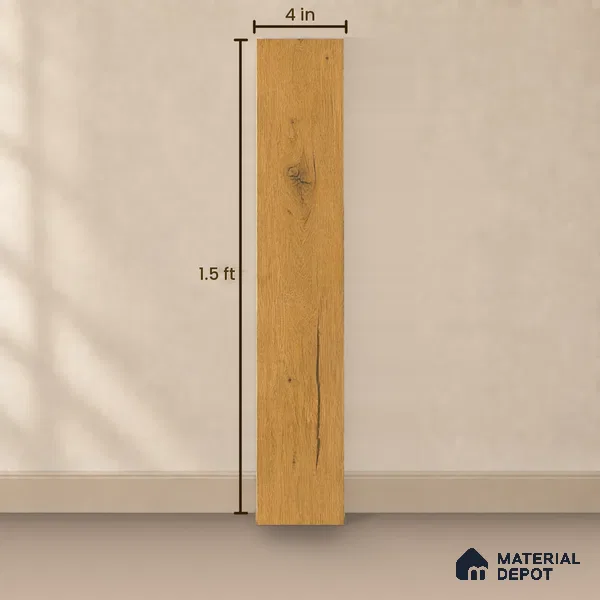 HDF Yorkshire Oak Laminate Wood Floor 19 x 4 inch - 12 mm | LF 00337 C | 25 Years Warranty AC5 Grade | 12 Hours+ Water Resistance | DIY Uniclic Installation | Suitable For Living Room, Bedroom & Office | 36 Plank Variations