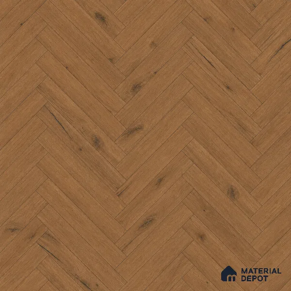 HDF Herringbone Real Wood Matte Surface Laminate Wood Floor AC5 Grade LF 00337 E Beaconia Traditional Oak 19 x 4 inch (470x95 mm) - 12 mm | Aqua Protect 12 Hours Water Resistance | Anti Static and Stain Resistant | 0.5 mm V Groove | Real Wood Touch Surface | Uniclic Installation | 36 Plank Variations | 25 Years Warranty