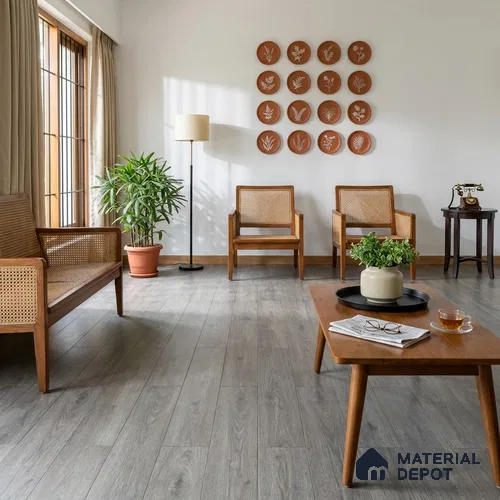 HDF Real Wood Matte Surface Laminate Wood Floor AC5 Grade LF 00335 C Royale Tyrol 48 x 9 inch (1215x240 mm) - 12 mm | Valinge Click Wax Locking Aqua Protect 12 Hours Water Resistance | Anti Static and Stain Resistant | 0.5 mm U Groove | Real Wood Touch Surface | Uniclic Installation | 12 Plank Variations | 25 Years Warranty