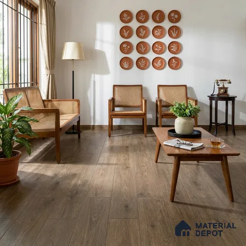 HDF Real Wood Matte Surface Laminate Wood Floor AC5 Grade LF 00335 D Royale Kitzbuhel 48 x 9 inch (1215x240 mm) - 12 mm | Valinge Click Wax Locking Aqua Protect 12 Hours Water Resistance | Anti Static and Stain Resistant | 0.5 mm U Groove | Real Wood Touch Surface | Uniclic Installation | 12 Plank Variations | 25 Years Warranty