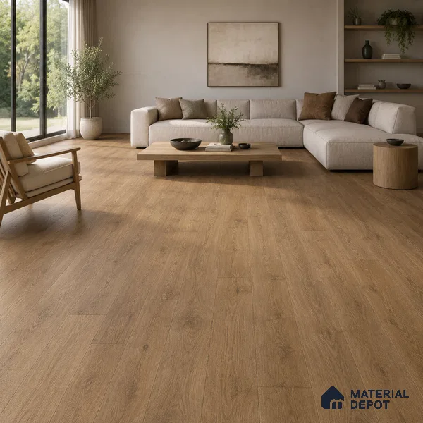 HDF Real Wood Matte Surface Laminate Wood Floor AC5 Grade LF 00335 E Royale Volga 48 x 9 inch (1215x240 mm) - 12 mm | Valinge Click Wax Locking Aqua Protect 12 Hours Water Resistance | Anti Static and Stain Resistant | 0.5 mm U Groove | Real Wood Touch Surface | Uniclic Installation | 12 Plank Variations | 25 Years Warranty