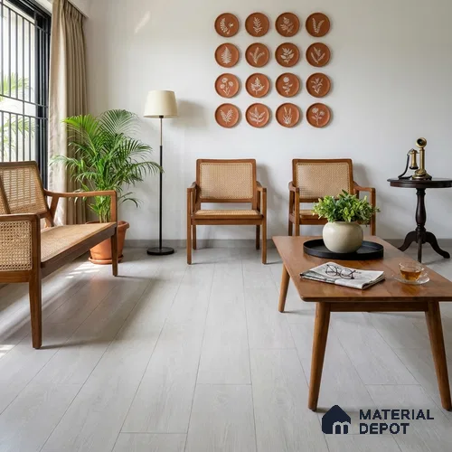 HDF Antico Laminate Wood Floor 48 x 9 inch - 12 mm | LF 00335 F | 25 Years Warranty AC5 Grade | 12 Hours+ Water Resistance | DIY Valinge Click (Wax Locking) Installation | Suitable For Living Room, Bedroom & Office | 12 Plank Variations