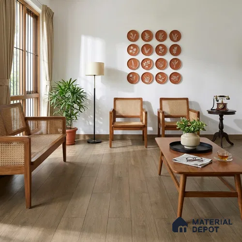 HDF Emarald Laminate Wood Floor 48 x 9 inch - 12 mm | LF 00335 G | 25 Years Warranty AC5 Grade | 12 Hours+ Water Resistance | DIY Valinge Click (Wax Locking) Installation | Suitable For Living Room, Bedroom & Office | 12 Plank Variations