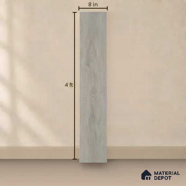 HDF Laminate Wood Floor AC5 Grade LF 00340 B Unify Nikernut 48 x 8 inch (1217x197 mm) - 8 mm | 100% Water Proof | Anti Static and Stain Resistant | 0.5 mm V Groove | Embossed In Register (EIR) Surface | Uniclic Installation | 36 Plank Variations