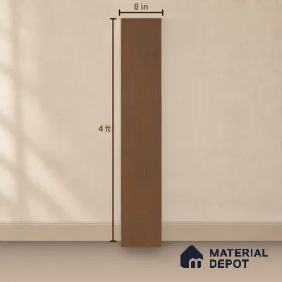 HDF Laminate Wood Floor AC5 Grade LF 00340 D Unify Walnut 48 x 8 inch (1217x197 mm) - 8 mm | 100% Water Proof | Anti Static and Stain Resistant | 0.5 mm V Groove | Embossed In Register (EIR) Surface | Uniclic Installation | 36 Plank Variations
