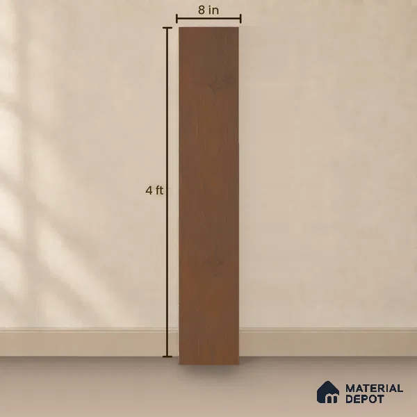 HDF Laminate Wood Floor AC5 Grade LF 00340 D Unify Walnut 48 x 8 inch (1217x197 mm) - 8 mm | 100% Water Proof | Anti Static and Stain Resistant | 0.5 mm V Groove | Embossed In Register (EIR) Surface | Uniclic Installation | 36 Plank Variations