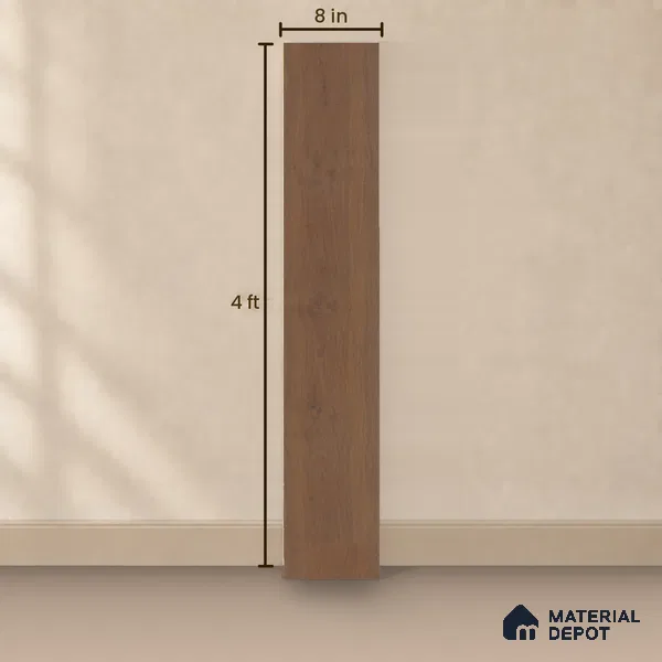 HDF Laminate Wood Floor AC5 Grade LF 00340 E Unify Donut 48 x 8 inch (1217x197 mm) - 8 mm | 100% Water Proof | Anti Static and Stain Resistant | 0.5 mm V Groove | Embossed In Register (EIR) Surface | Uniclic Installation | 36 Plank Variations