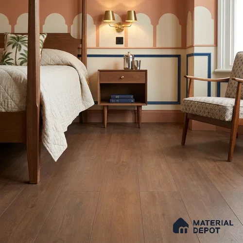 HDF Laminate Wood Floor AC5 Grade LF 00340 E Unify Donut 48 x 8 inch (1217x197 mm) - 8 mm | 100% Water Proof | Anti Static and Stain Resistant | 0.5 mm V Groove | Embossed In Register (EIR) Surface | Uniclic Installation | 36 Plank Variations