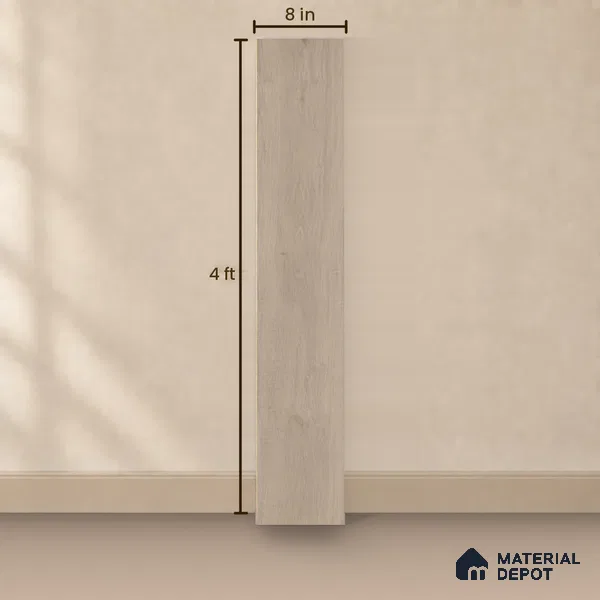HDF Laminate Wood Floor AC5 Grade LF 00340 Unify Hazelnut 48 x 8 inch (1217x197 mm) - 8 mm | 100% Water Proof | Anti Static and Stain Resistant | 0.5 mm V Groove | Embossed In Register (EIR) Surface | Uniclic Installation | 36 Plank Variations