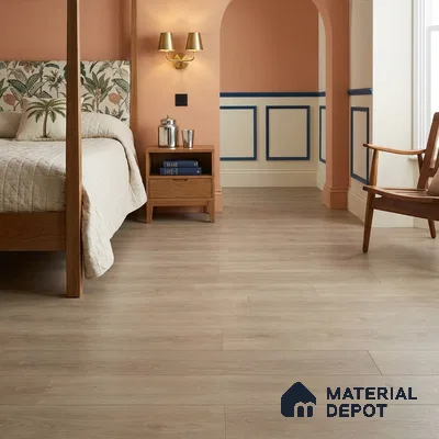 HDF Laminate Wood Floor AC5 Grade LF 00340 Unify Hazelnut 48 x 8 inch (1217x197 mm) - 8 mm | 100% Water Proof | Anti Static and Stain Resistant | 0.5 mm V Groove | Embossed In Register (EIR) Surface | Uniclic Installation | 36 Plank Variations