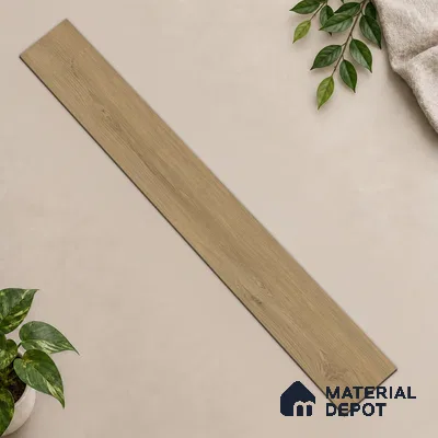Hybrid HDF Herringbone Embossed Laminate Wood Floor AC5 Grade LF 00346 I Artisan Evening Whisper 24 x 4 inch (600x100 mm) - 10 mm | 100 HRS Spill Proof | EIR Surface | Anti Static and Stain Resistant | 0.5 mm V Groove | Uniclic | 48 Plank Variations