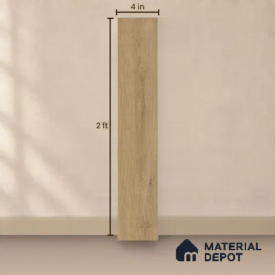 Hybrid HDF Herringbone Embossed Laminate Wood Floor AC5 Grade LF 00346 I Artisan Evening Whisper 24 x 4 inch (600x100 mm) - 10 mm | 100 HRS Spill Proof | EIR Surface | Anti Static and Stain Resistant | 0.5 mm V Groove | Uniclic | 48 Plank Variations