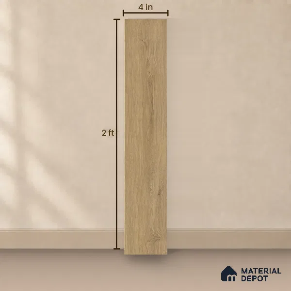 Hybrid HDF Herringbone Embossed Laminate Wood Floor AC5 Grade LF 00346 I Artisan Evening Whisper 24 x 4 inch (600x100 mm) - 10 mm | 100 HRS Spill Proof | EIR Surface | Anti Static and Stain Resistant | 0.5 mm V Groove | Uniclic | 48 Plank Variations