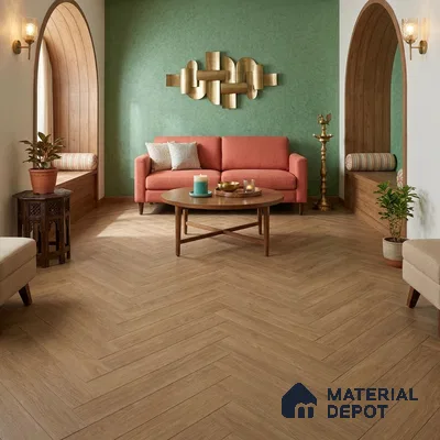 Hybrid HDF Laminate Wood Floor AC5 Grade LF 00362 E Noble Night 24 x 4 inch (600x100 mm) - 8.3 mm | 100 HRS Spill Proof | EIR Surface | Anti Static and Stain Resistant | 0.5 mm Small V Groove | Uniclic