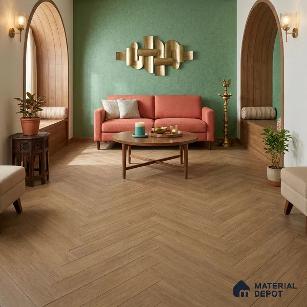 Hybrid HDF Laminate Wood Floor AC5 Grade LF 00362 E Noble Night 24 x 4 inch (600x100 mm) - 8.3 mm | 100 HRS Spill Proof | EIR Surface | Anti Static and Stain Resistant | 0.5 mm Small V Groove | Uniclic