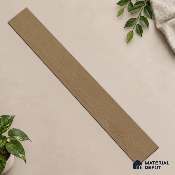 Hybrid HDF Laminate Wood Floor AC5 Grade LF 00362 E Noble Night 24 x 4 inch (600x100 mm) - 8.3 mm | 100 HRS Spill Proof | EIR Surface | Anti Static and Stain Resistant | 0.5 mm Small V Groove | Uniclic