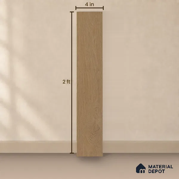 Hybrid HDF Laminate Wood Floor AC5 Grade LF 00362 E Noble Night 24 x 4 inch (600x100 mm) - 8.3 mm | 100 HRS Spill Proof | EIR Surface | Anti Static and Stain Resistant | 0.5 mm Small V Groove | Uniclic