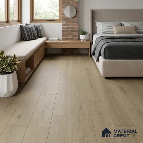 Hybrid HDF Laminate Wood Floor AC5 Grade LF 00357 C Velora Shadow Moon 48 x 8 inch (1216x197 mm) - 8 mm | 100 HRS Spill Proof | EIR Surface | Anti Static and Stain Resistant | 0.5 mm Small V Groove | Uniclic