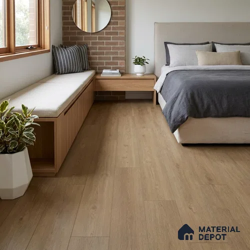 Hybrid HDF Laminate Wood Floor AC5 Grade LF 00357 Velora Dawn Serenity 48 x 8 inch (1216x197 mm) - 8 mm | 100 HRS Spill Proof | EIR Surface | Anti Static and Stain Resistant | 0.5 mm Small V Groove | Uniclic