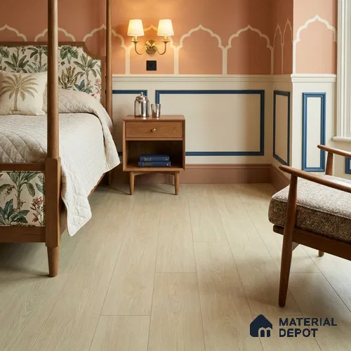 Hybrid HDF Moonshadow Grey Laminate Wood Floor 73 x 9 inch - 10 mm | LF 00345 E | 25 Years Warranty AC5 Grade | 100 Hours+ Water Proof | DIY Unilin Click Installation | Suitable For Living Room, Bedroom, Kitchen & Office | 36 Plank Variations