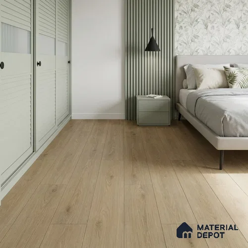 Hybrid HDF Laminate Wood Floor AC5 Grade LF 00345 F Grandios Royal Cloak 73 x 9 inch (1845x235 mm) - 10 mm | 100 HRS Spill Proof | EIR Surface | Anti Static and Stain Resistant | 0.5 mm V Groove | Uniclic | 36 Plank Variations