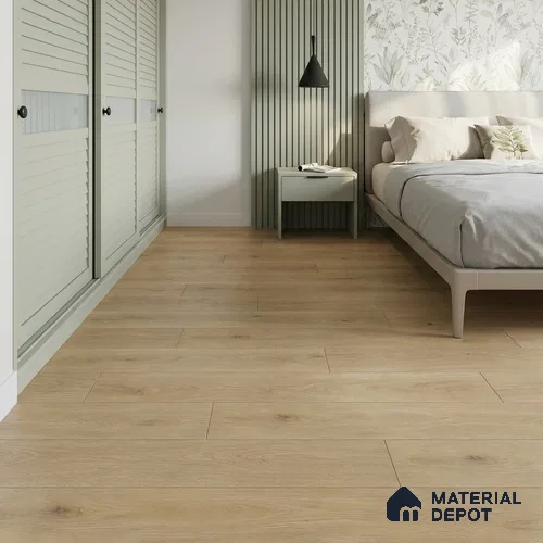 Hybrid HDF Laminate Wood Floor AC5 Grade LF 00345 H Grandios Frost Whisper 73 x 9 inch (1845x235 mm) - 10 mm | 100 HRS Spill Proof | EIR Surface | Anti Static and Stain Resistant | 0.5 mm V Groove | Uniclic | 36 Plank Variations