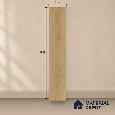 Hybrid HDF Sunlit Glade Laminate Wood Floor 73 x 9 inch - 10 mm | LF 00345 | 25 Years Warranty AC5 Grade | 100 Hours+ Water Proof | DIY Unilin Click Installation | Suitable For Living Room, Bedroom, Kitchen & Office | 36 Plank Variations