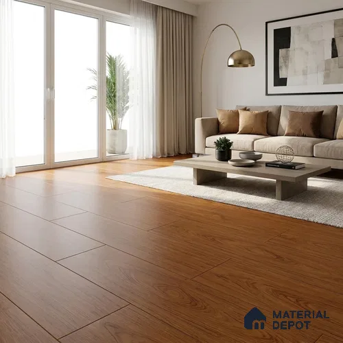 HDF Real Groove Laminate Wood Floor AC4 Grade LF 00319 B Radice Walnut Montana Limed 48 x 8 inch (1218x198 mm) - 8 mm | Aqua Protect 12 Hours Water Resistance | 15 Years Guarantee | Anti Static and Stain Resistant | Straight Edge | Wood Embossed Surface | Double Click Installation | 8 Plank Variations