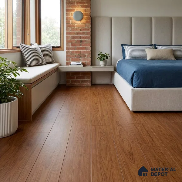 HDF Real Groove Laminate Wood Floor AC4 Grade LF 00319 B Radice Walnut Montana Limed 48 x 8 inch (1218x198 mm) - 8 mm | Aqua Protect 12 Hours Water Resistance | 15 Years Guarantee | Anti Static and Stain Resistant | Straight Edge | Wood Embossed Surface | Double Click Installation | 8 Plank Variations