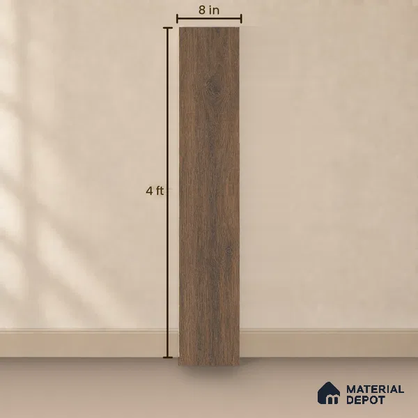 HDF Persian Walnut Laminate Wood Floor 48 x 8 inch - 8 mm | LF 00319 E | 15 Years Guarantee AC4 Grade | 12 Hours+ Water Resistance | DIY Double Click Installation | Suitable For Living Room, Bedroom & Office | 8 Plank Variations