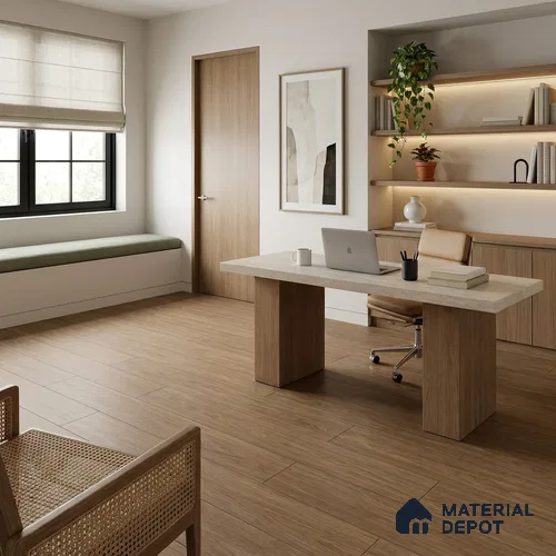 HDF Espresso Walnut Laminate Wood Floor 48 x 5 inch - 8 mm | LF 00325 D | 20 Years Guarantee AC5 Grade | 12 Hours+ Water Resistance | DIY Uniclic Installation | Suitable For Living Room, Bedroom & Office | 12 Plank Variations