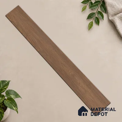 HDF Real Groove Laminate Wood Floor AC5 Grade LF 00325 F Ascenso Graphite Walnut 48 x 5 inch (1215x128 mm) - 8 mm | Aqua Protect 12 Hours Water Resistance | Anti Static and Stain Resistant | 0.5 mm V Groove | Real Wood Touch Surface | Uniclic Installation | 12 Plank Variations | 20 Years Guarantee