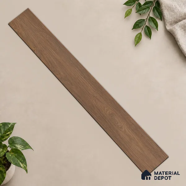 HDF Real Groove Laminate Wood Floor AC5 Grade LF 00325 F Ascenso Graphite Walnut 48 x 5 inch (1215x128 mm) - 8 mm | Aqua Protect 12 Hours Water Resistance | Anti Static and Stain Resistant | 0.5 mm V Groove | Real Wood Touch Surface | Uniclic Installation | 12 Plank Variations | 20 Years Guarantee