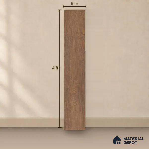 HDF Real Groove Laminate Wood Floor AC5 Grade LF 00325 F Ascenso Graphite Walnut 48 x 5 inch (1215x128 mm) - 8 mm | Aqua Protect 12 Hours Water Resistance | Anti Static and Stain Resistant | 0.5 mm V Groove | Real Wood Touch Surface | Uniclic Installation | 12 Plank Variations | 20 Years Guarantee