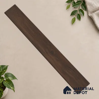 HDF Sunset Boulevard Dark Oak Laminate Wood Floor 48 x 8 inch - 8 mm | LF 00320 B | 25 Years Warranty AC4 Grade | 12 Hours+ Water Resistance | DIY Double Click Installation | Suitable For Living Room, Bedroom & Office | 10 Plank Variations