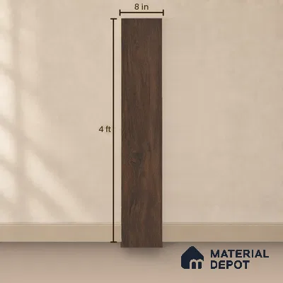 HDF Sunset Boulevard Dark Oak Laminate Wood Floor 48 x 8 inch - 8 mm | LF 00320 B | 25 Years Warranty AC4 Grade | 12 Hours+ Water Resistance | DIY Double Click Installation | Suitable For Living Room, Bedroom & Office | 10 Plank Variations