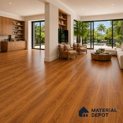 HDF Real Wood Matte Surface Laminate Wood Floor AC4 Grade LF 00320 C Memento Rodeo Drive Walnut 48 x 8 inch (1217x196 mm) - 8 mm | Aqua Protect 12 Hours Water Resistant | 20 Years Warranty | Anti Static and Stain Resistant | Straight Edge | Wood Embossed Surface | Double Click Installation | 10 Plank Variations