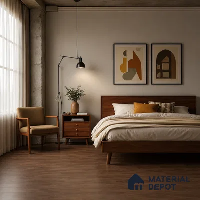 HDF Astoria Walnut Laminate Wood Floor 48 x 8 inch - 8 mm | LF 00320 G | 25 Years Warranty AC4 Grade | 12 Hours+ Water Resistance | DIY Double Click Installation | Suitable For Living Room, Bedroom & Office | 10 Plank Variations