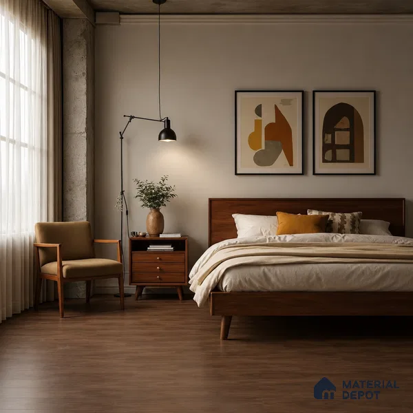 HDF Astoria Walnut Laminate Wood Floor 48 x 8 inch - 8 mm | LF 00320 G | 25 Years Warranty AC4 Grade | 12 Hours+ Water Resistance | DIY Double Click Installation | Suitable For Living Room, Bedroom & Office | 10 Plank Variations